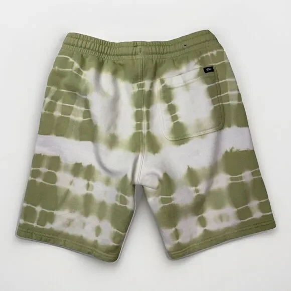 Vans Tie Dye Outfit 3 Piece Hoodie‎ Shirt Shorts Green White Youth M/L 12/14 - Picture 7 of 14
